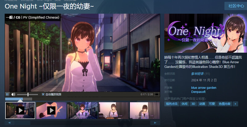 一夜之间～仅此一夜的幼妻～ One Night～一夜限りの幼妻～ Ver1.10 官中步兵版插图1