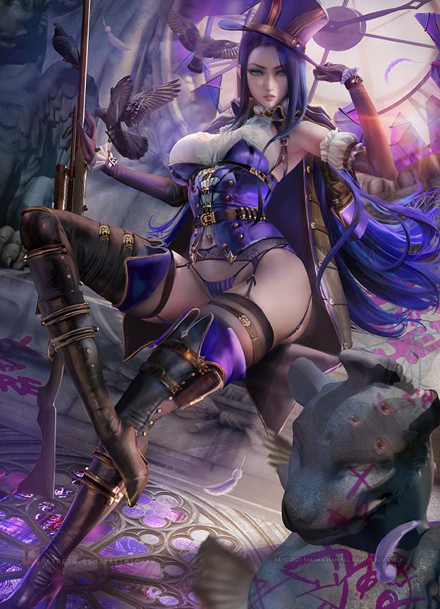 sakimichan大师插图1
