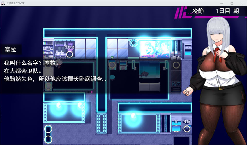 UNDER COVER赛博朋克涩涩RPG 云汉化版+存档插图