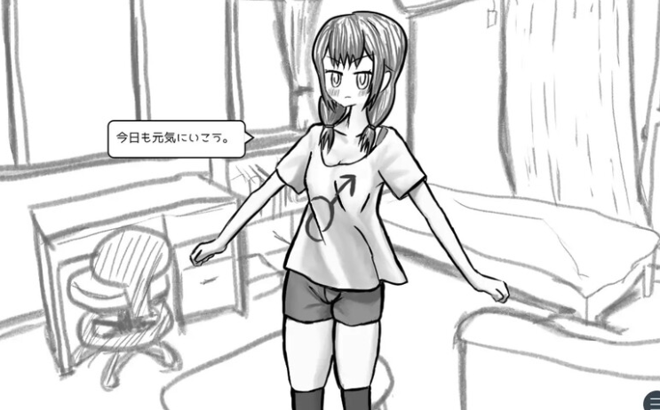 与变成女孩子的昔日好友14天同居模拟 元親友ちゃんと14日間同棲シミュ AI汉化版